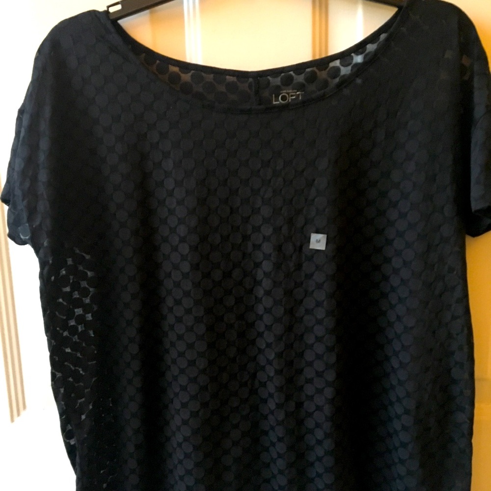 Black Loft top, size M